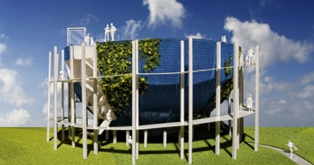 Macada Innovision levert uniek projectiescherm voor Floriade 2012